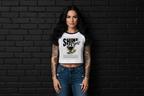 Iconic Shine Bright Micro Rib Raglan Baby Tee - Rebel-Luxe 90s Style | Cocome Couture
