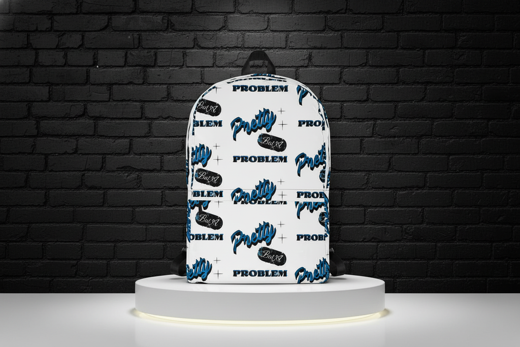 15" Laptop Backpack - Pretty But A Problem Rebel-Luxe | Cocome Couture